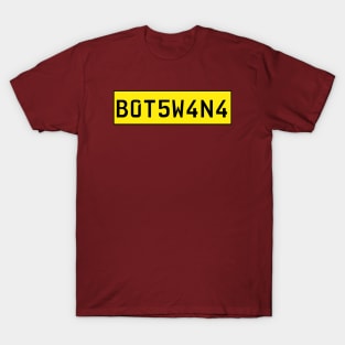 Botswana car license plate T-Shirt